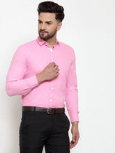 Indian Needle Pink Formal Shirt with white detailing